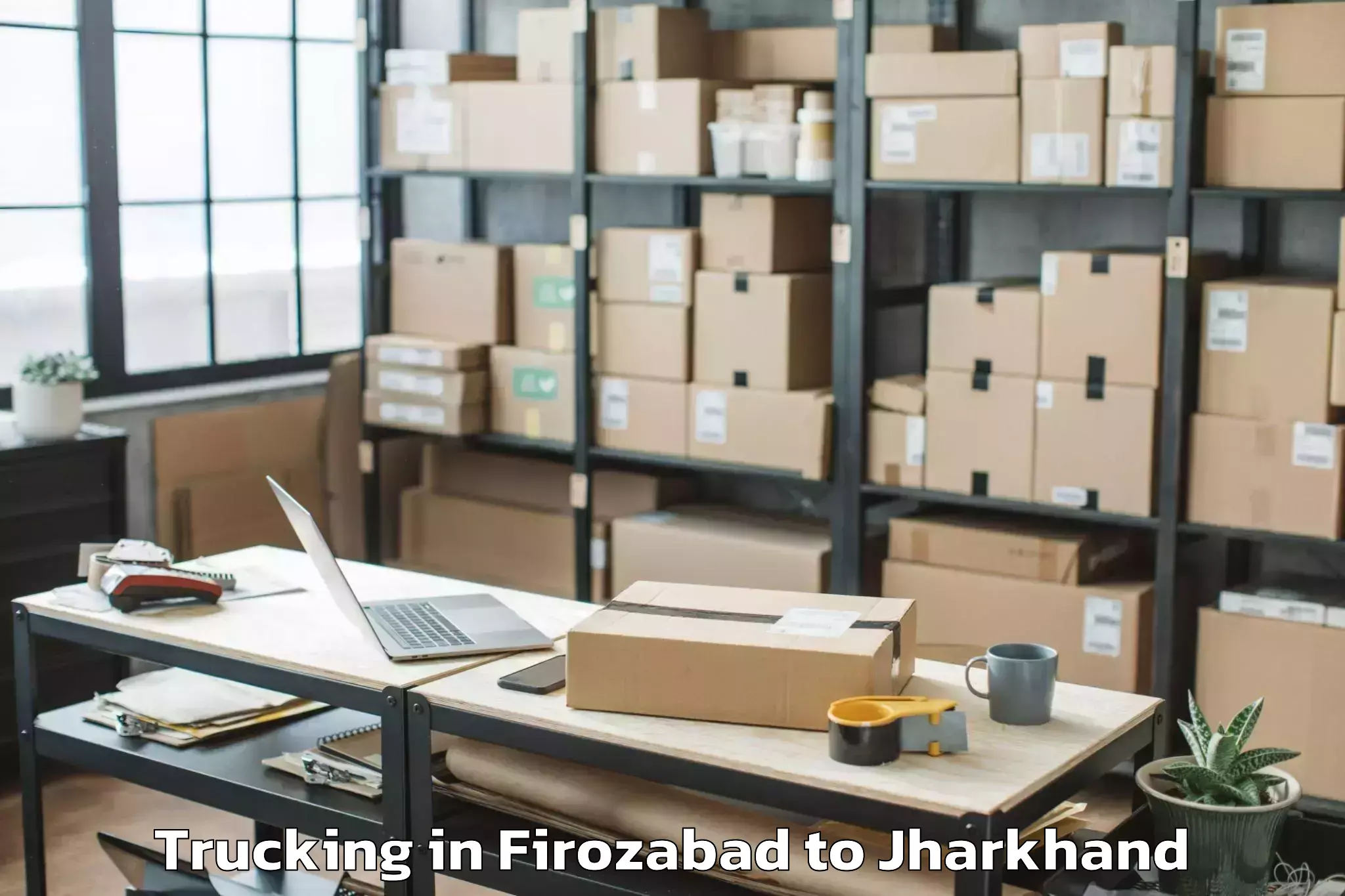 Leading Firozabad to Jamtara Trucking Provider